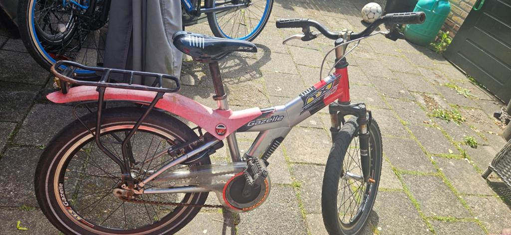 Gazelle kinderfiets, Fietsen en Brommers, Fietsen | Jongens, Ophalen, Gebruikt, 20 inch
