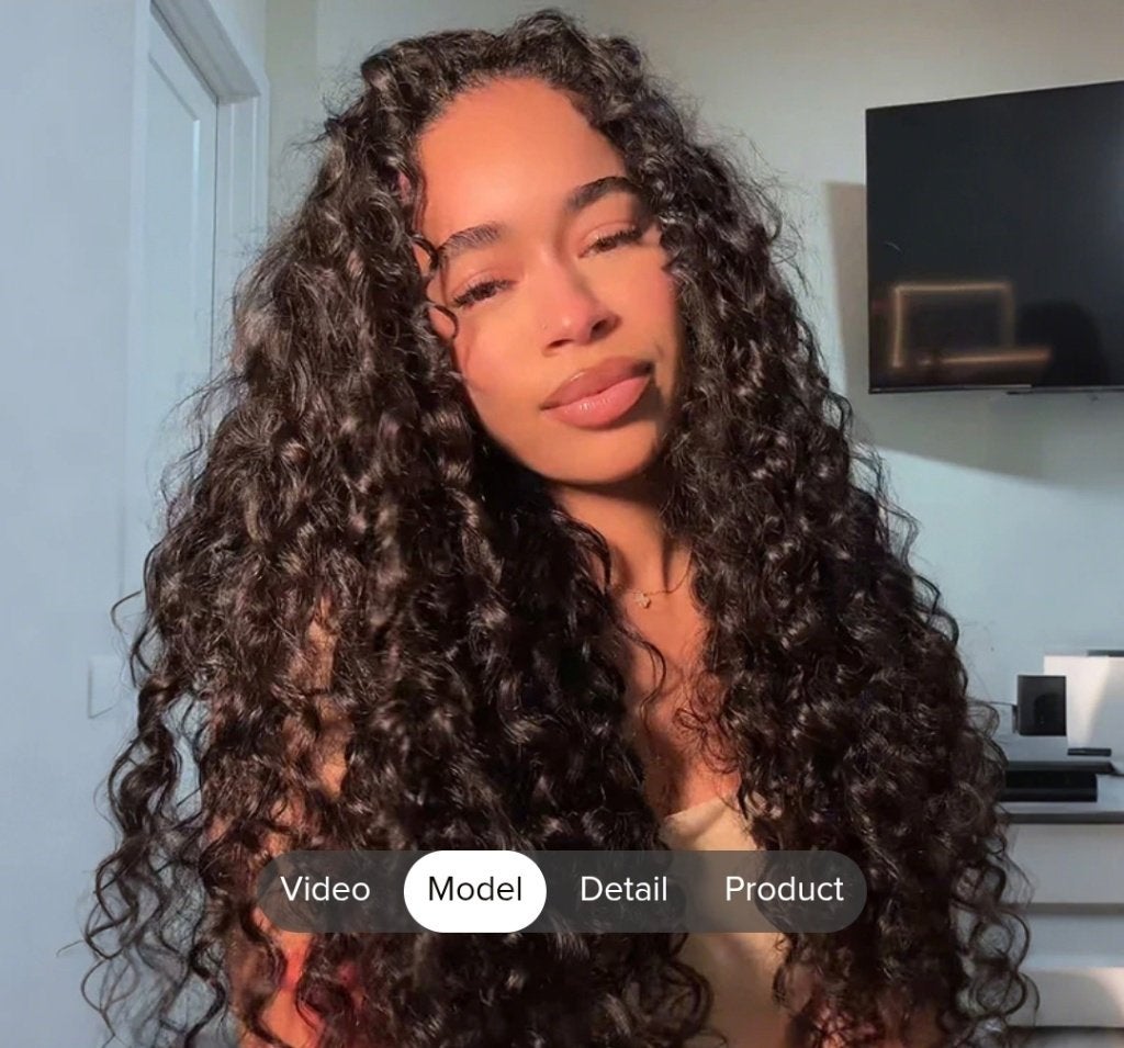 Te koop half wig 18 inch/loose curly van ISEE Hair €125,-, Ophalen of Verzenden, Nieuw, Pruik of Haarverlenging