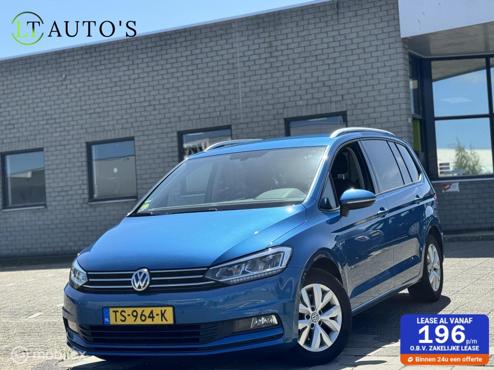 Volkswagen Touran 1.6 TDI SCR Comfortline Edition|DSG Navi, Auto's, Automatische klimaatregeling, Euro 6, 4 cilinders, Blauw