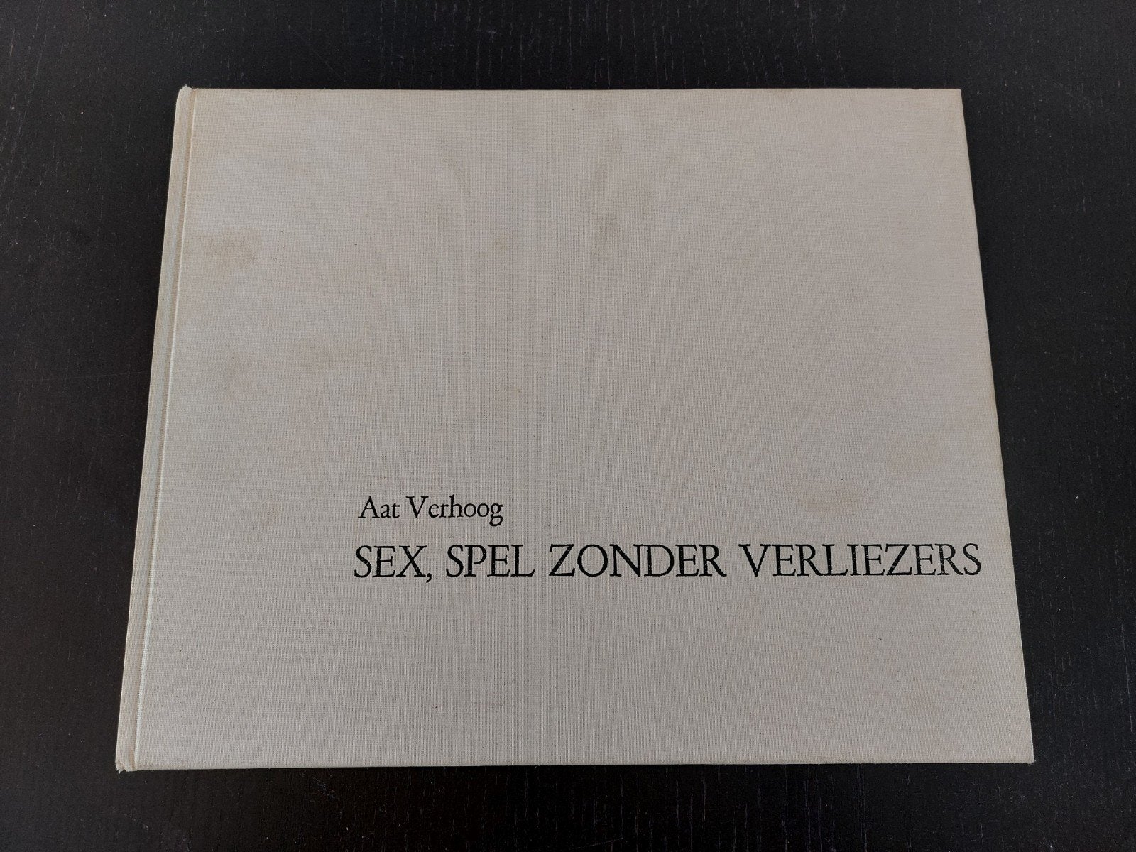 Kunst- en dialoogboek Sex, spel zonder verliezers, Ophalen of Verzenden, Gelezen, Overige onderwerpen, Aat Verhoog