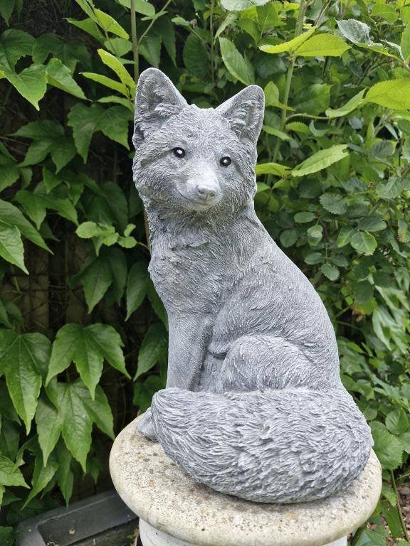 tuinbeeld van een vos, Dierenbeeld, Ophalen of Verzenden, Atw, Beton