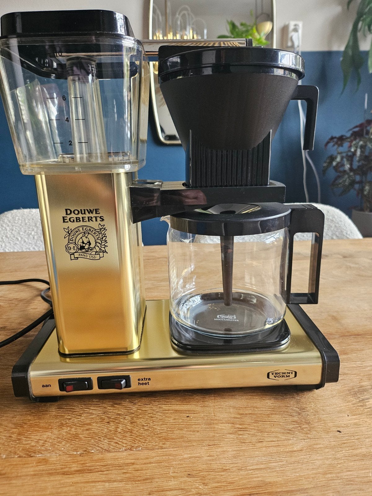 Originele Douwe Egberts Moccamaster, Witgoed en Apparatuur, Koffiezetapparaten, 4 tot 10 kopjes, Ophalen of Verzenden, Zo goed als nieuw