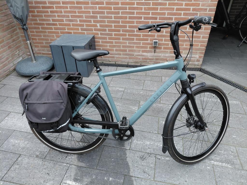 Zgan Gazelle Chamonix S8 maat: 57 kleur Petrol Blue Mat, Ophalen, Versnellingen, 56 cm of meer, Zo goed als nieuw