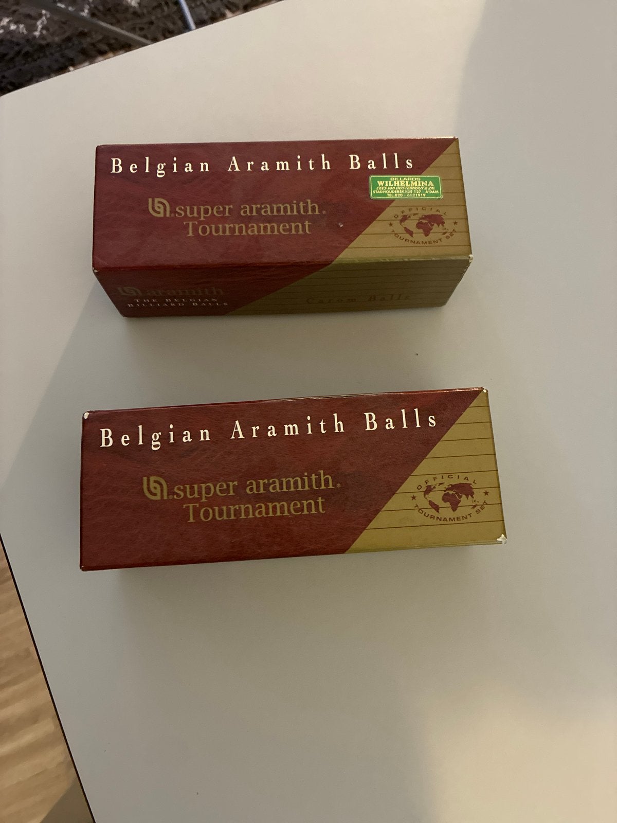 Belgian Aramith Super Tournament Biljartballen, Sport en Fitness, Ophalen of Verzenden, Gebruikt, Keu of Ballen