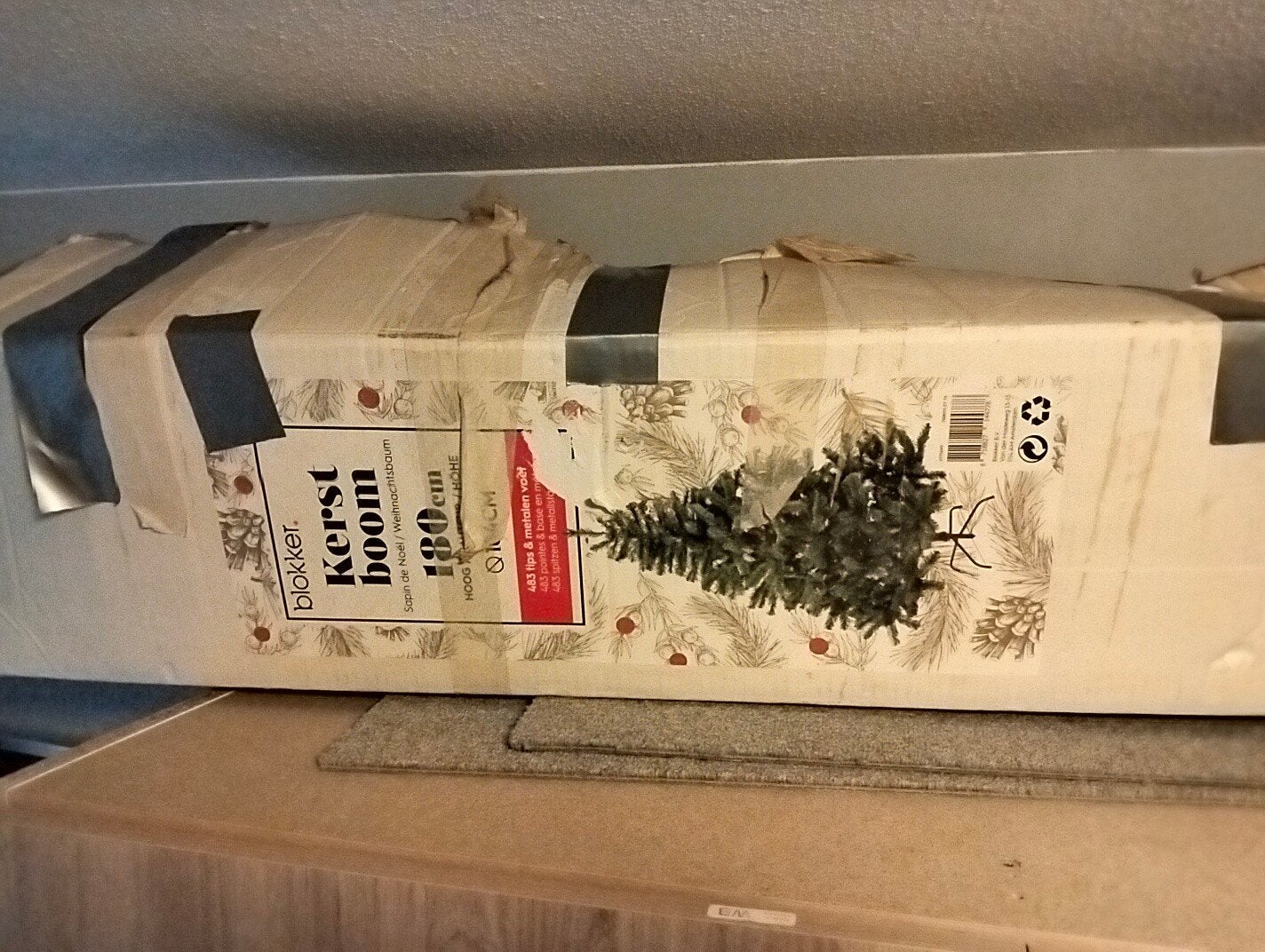 kerstspullen en kerstboom, Ophalen, Minder dan 50 cm