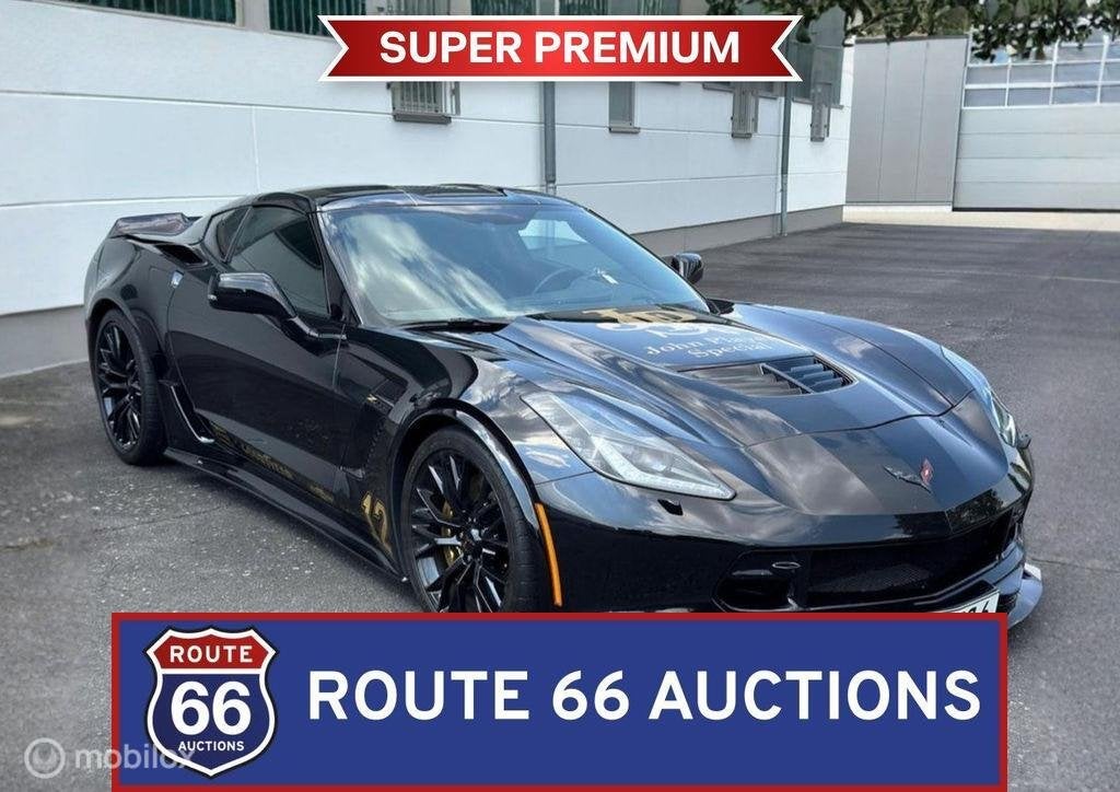 Chevrolet Corvette C7 Z06 | 2018 | Route 66 Auctions, Auto's, Chevrolet, Gebruikt, Overige carrosserieën, Zwart, Bedrijf