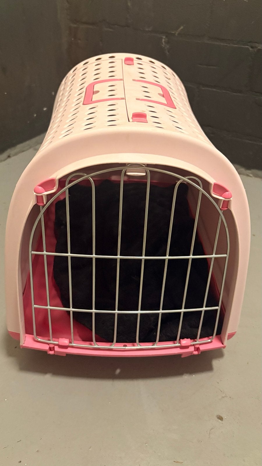 Transportbox roze, Ophalen, Zo goed als nieuw