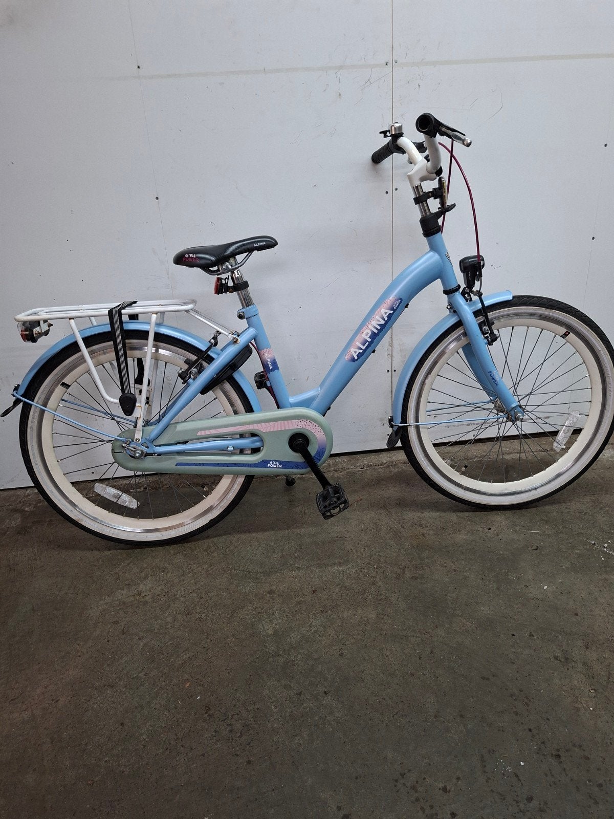 Alpina Girl Power 22 inch meisjesfiets met terugtraprem, Ophalen of Verzenden, Gebruikt, Terugtraprem, Alpina