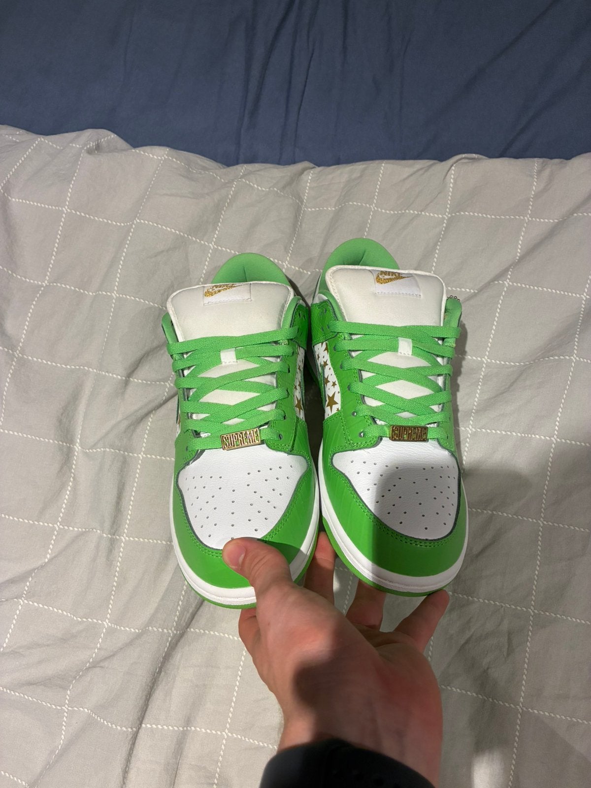 Nike SB dunk Supreme Green, Overige kleuren, Verzenden, Sneakers of Gympen, Zo goed als nieuw