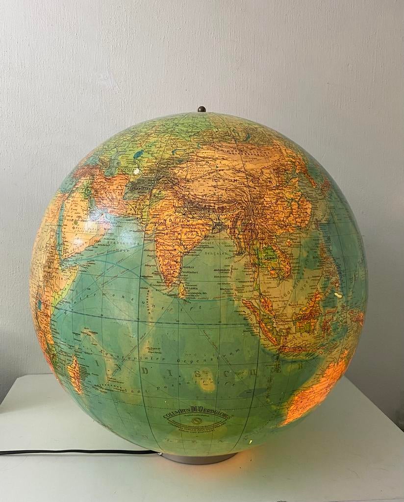 XL glazen globe lamp van Columbus , 47 cm, Ophalen, Columbus, Duitsland, Onbekend