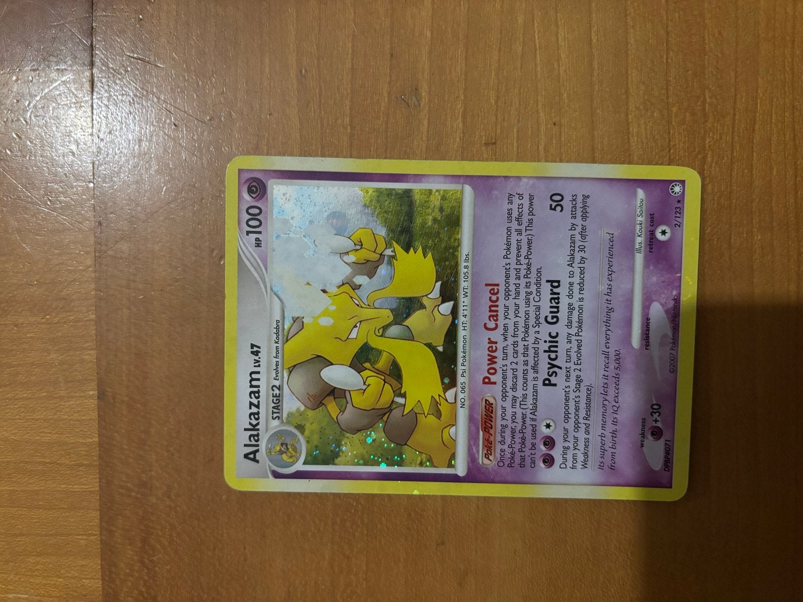 Alakazam Pokémon kaart - Holo Foil - EX Hidden Legends, Ophalen of Verzenden, Gebruikt, Losse kaart, Foil