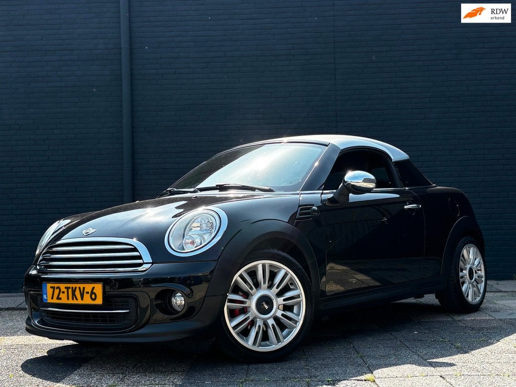 Mini Coupé 1.6 Cooper Chili | Leder | Harman Kardon, Voorwielaandrijving, Euro 5, Gebruikt, Zwart