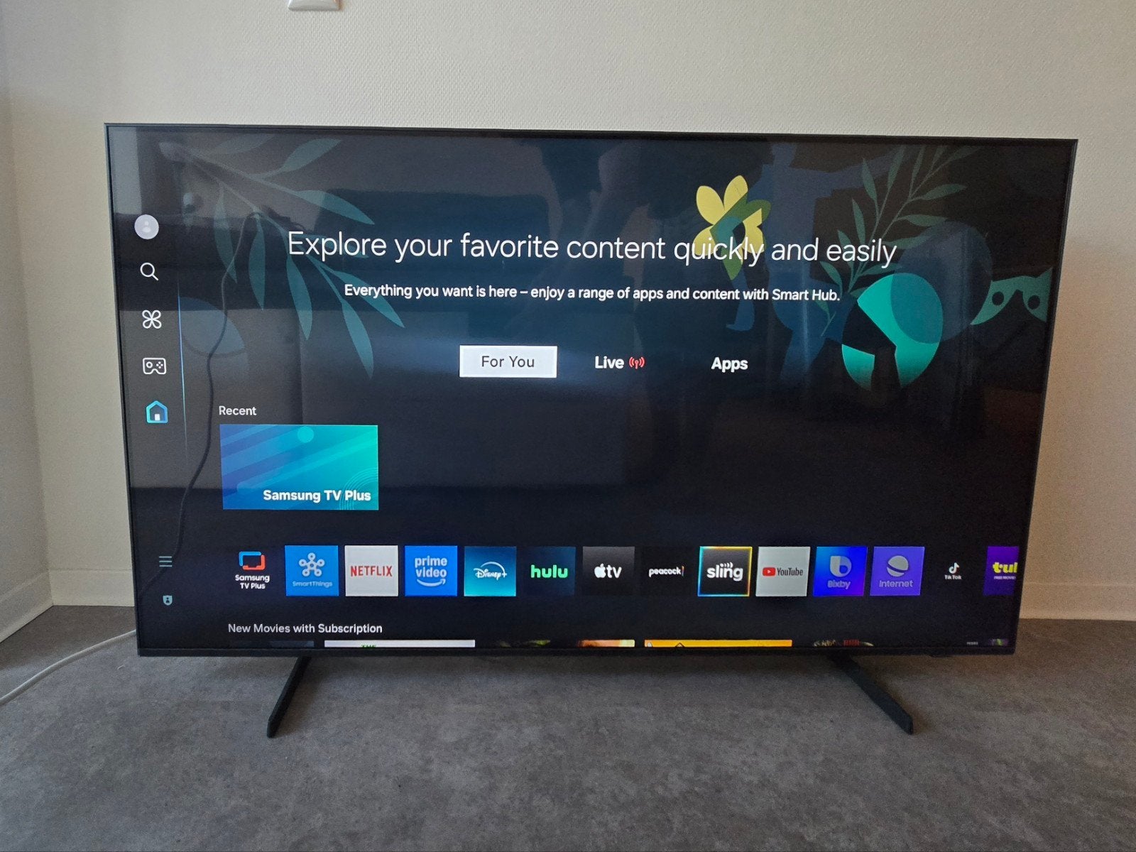 50" Samsung Crystal UHD 4K Smart TV (DU7200) – Purchased '24, Ophalen, 50 Hz, Zo goed als nieuw, Samsung