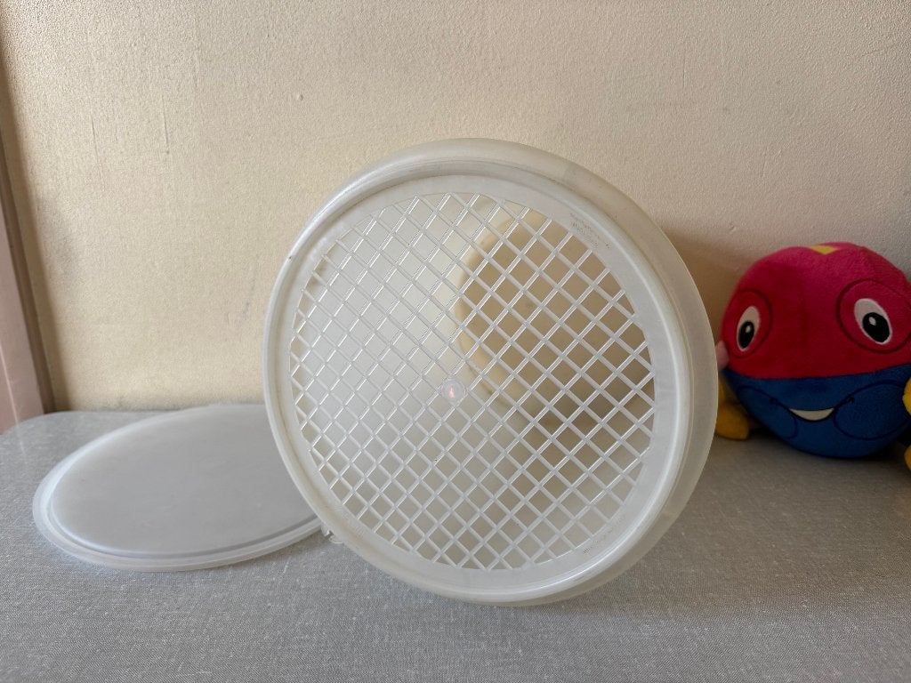 Wasemmer roosterdeksel - RASTER - ROOSTER DEKSEL TUPPERWARE, Wit, Overige typen, Ophalen of Verzenden, Zo goed als nieuw