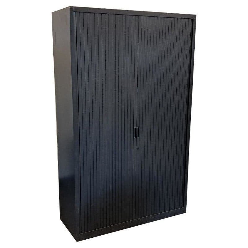 Aspa Roldeurkast Zwart 195 x 120 x 47 B-Keus, 100 tot 150 cm, Meerdere deuren, Ophalen of Verzenden, 150 tot 200 cm