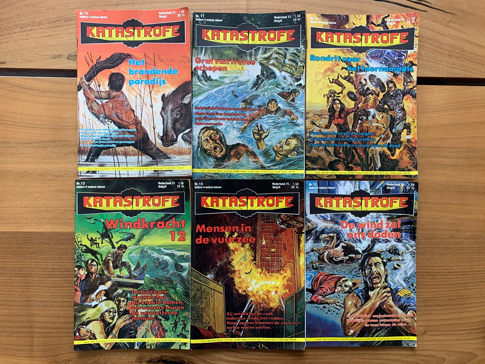 Katastrofe / Pulp Magazines jaren 70 (6 Stuks), Ophalen of Verzenden, 1960 tot 1980, Nederland, Tijdschrift