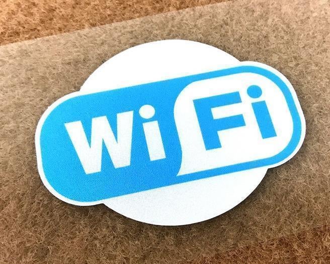 WIFI Reflecterend Vinyl Horeca Cafe Bar Sticker, Verzamelen, Stickers, Ophalen of Verzenden, Nieuw, Bedrijf of Vereniging