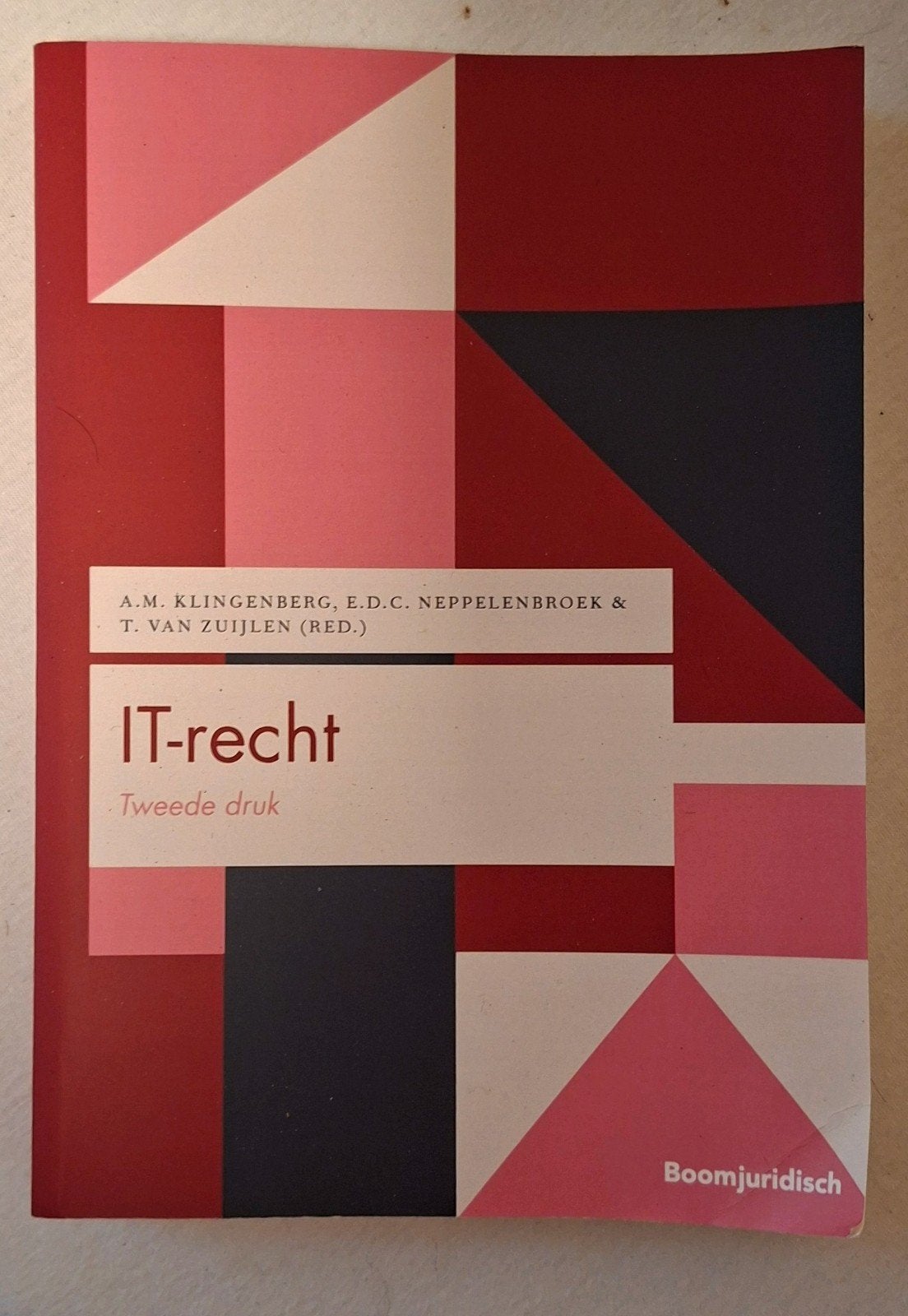 IT-recht - Tweede druk - A.M. Klingenberg e.a., Boeken, Ophalen of Verzenden, Gelezen, WO