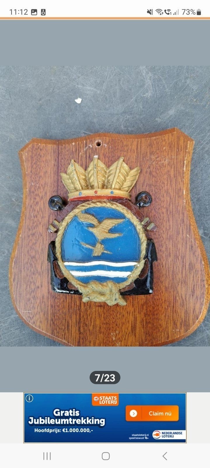 Diverse militaire emblemen op houten schilden, Ophalen of Verzenden, Luchtmacht, Nederland, Embleem of Badge