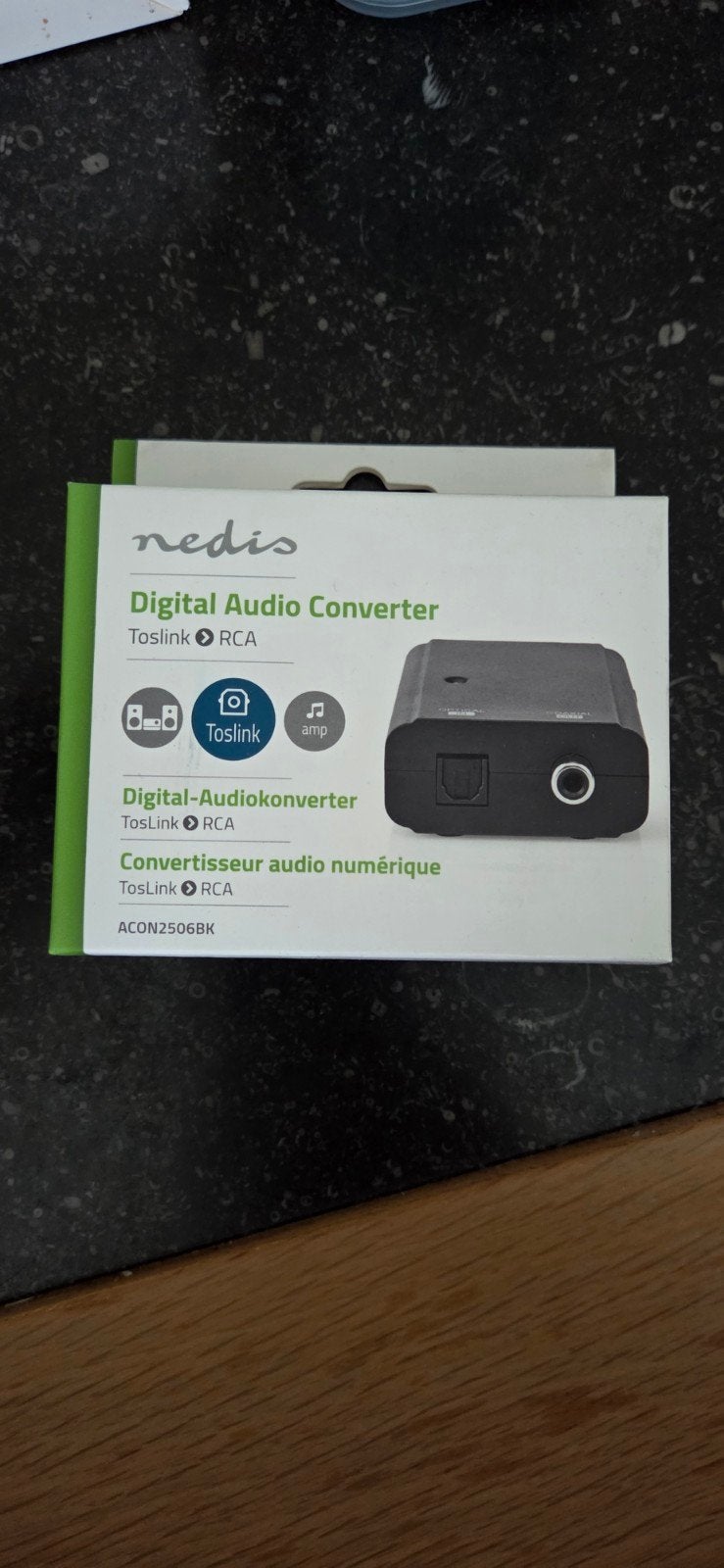 Nedis Digitale Audio Converter Toslink naar RCA, Ophalen of Verzenden, Refurbished