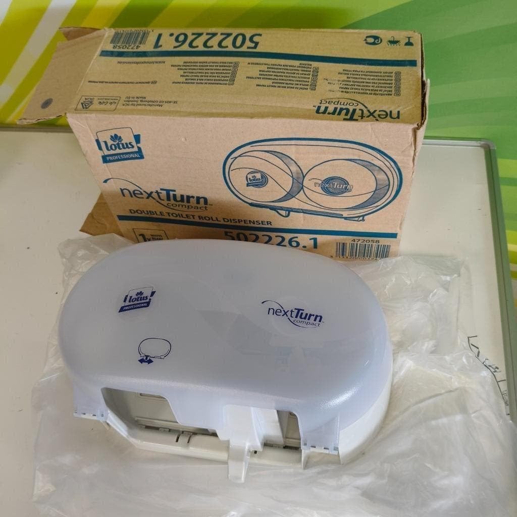 Dubbele toilet rol dispenser Lotus, Ophalen, Gebruikt, Overige typen