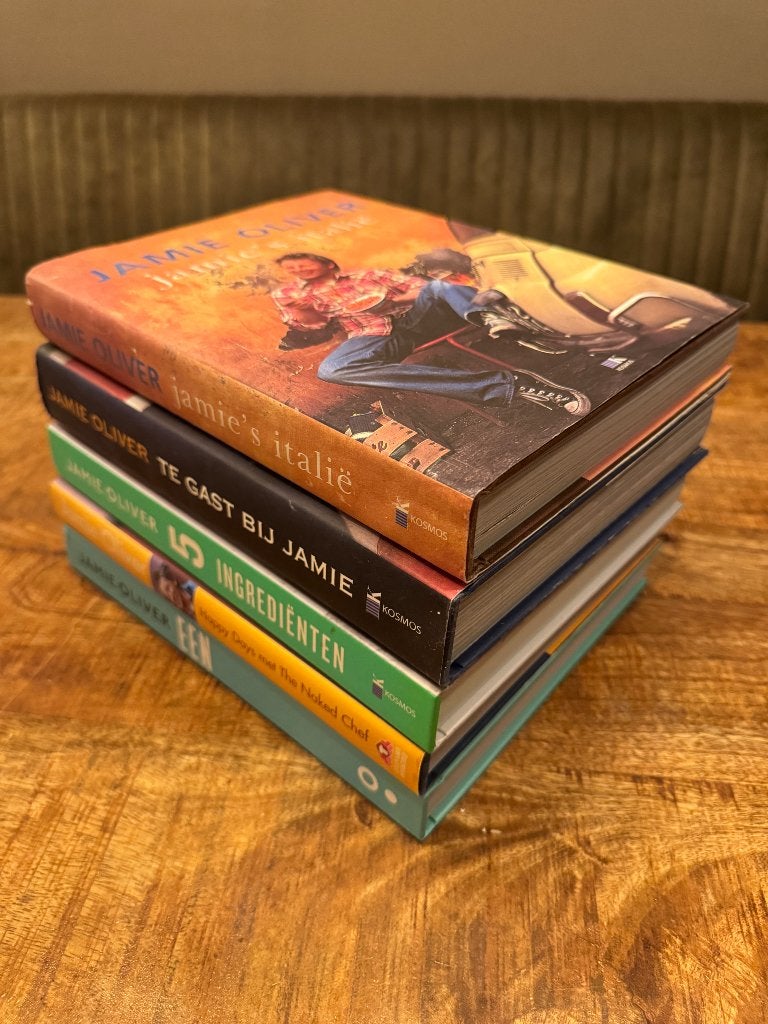 Jamie Oliver kookboeken - Set van 5, Boeken, Voorgerechten en Soepen, Ophalen of Verzenden, Zo goed als nieuw, Jamie Oliver
