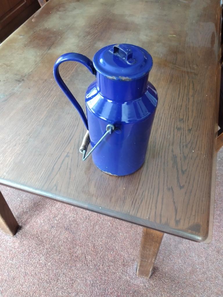 Blauwe melkkan, Ophalen of Verzenden, Gebruikt