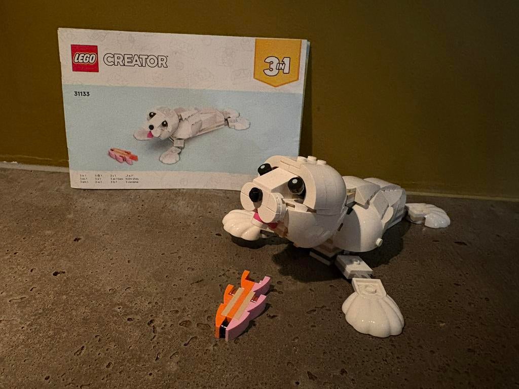 LEGO 31133 Zeehond compleet met boekje, Ophalen of Verzenden, Zo goed als nieuw