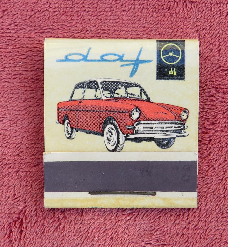 Daf lucifer doosje. Jaren 60., Verzamelen, Ophalen of Verzenden, Zo goed als nieuw, Auto's