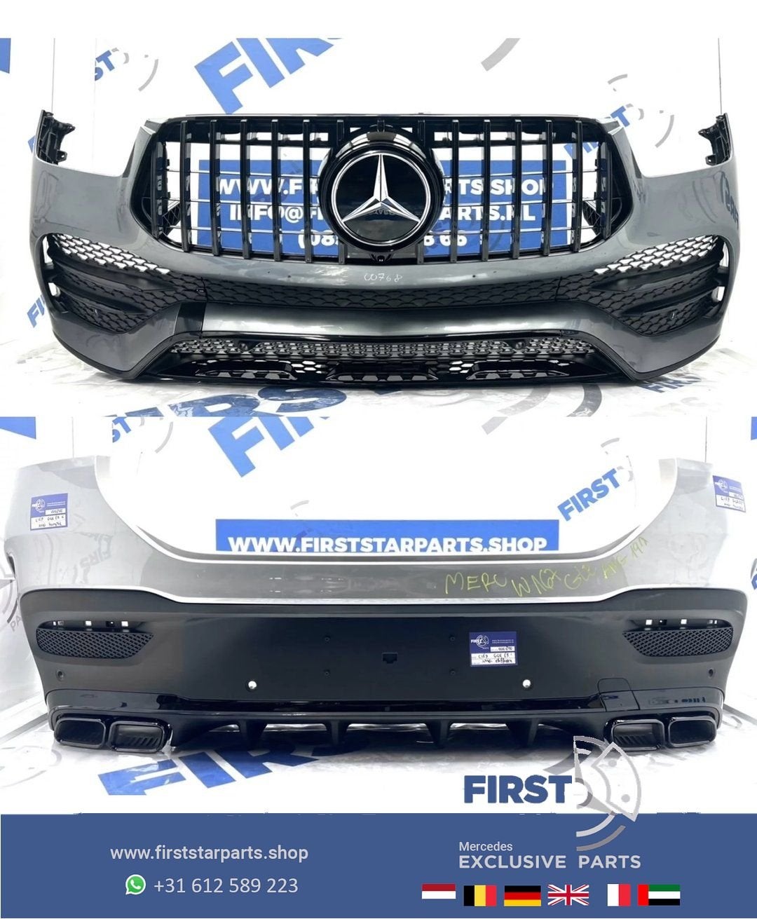 W167 AMG COUPÉ PAKKET BUMPER SET C167 GLE 53 63 AMG VOORBUMP