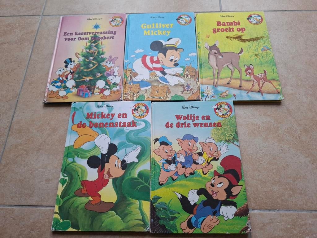 Disney Boeken Collectie: Mickey, Wolfje, Bambi, Gulliver, Ophalen of Verzenden, Gelezen, Walt Disney, 3 tot 4 jaar