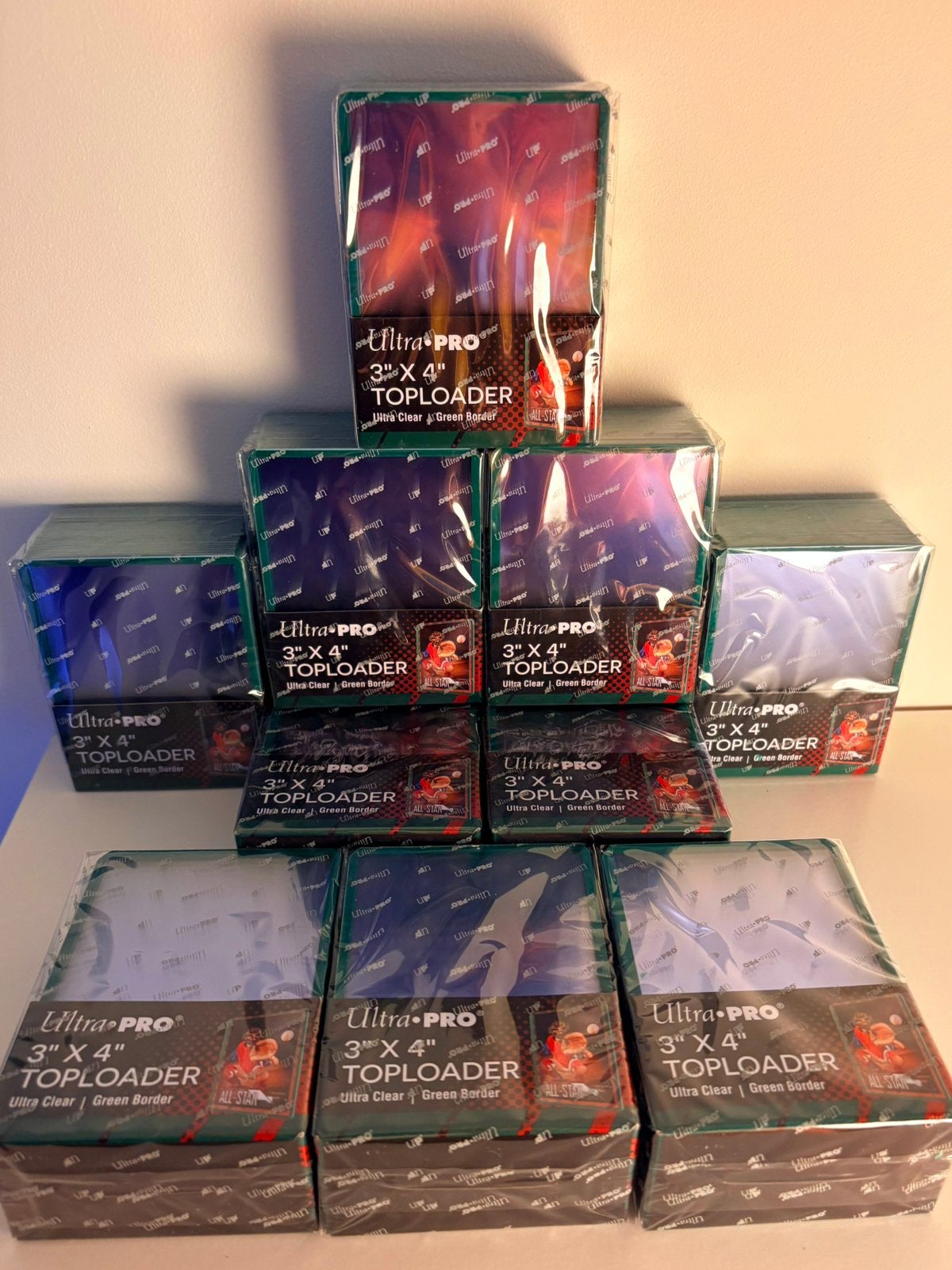 10 packs Toploaders Ultra Pro, Ophalen of Verzenden, Zo goed als nieuw, Sleeves of Kaarthoesjes