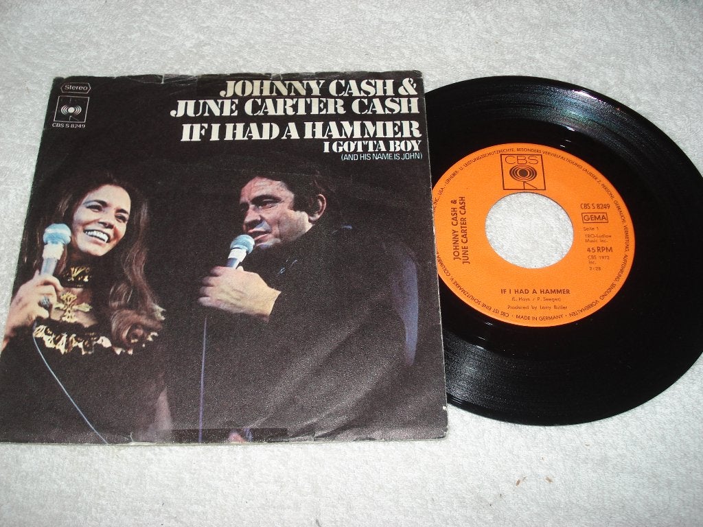 Johnny Cash   If i Had A Hammer      Orgineel, Fotohoes, Ophalen of Verzenden, Zo goed als nieuw, Country en Western