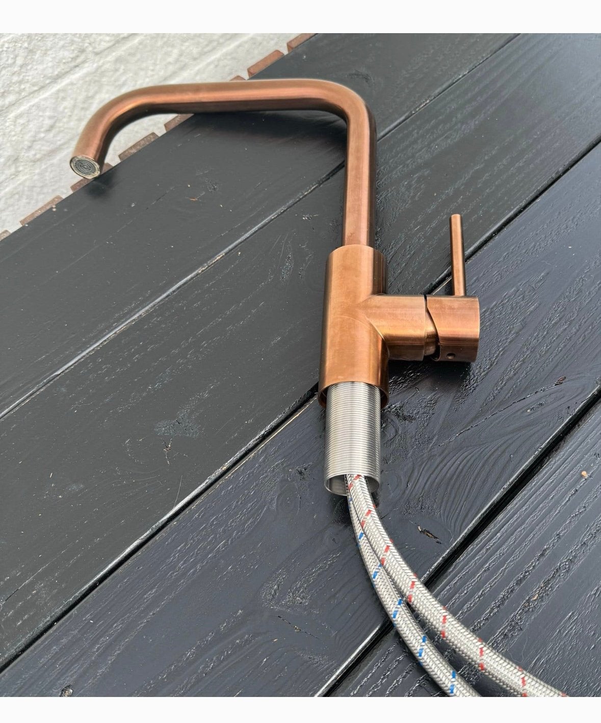 Lanesto Eenhendel Keukenmengkraan koper, Ophalen, Minder dan 50 cm, Zo goed als nieuw, Minder dan 100 cm