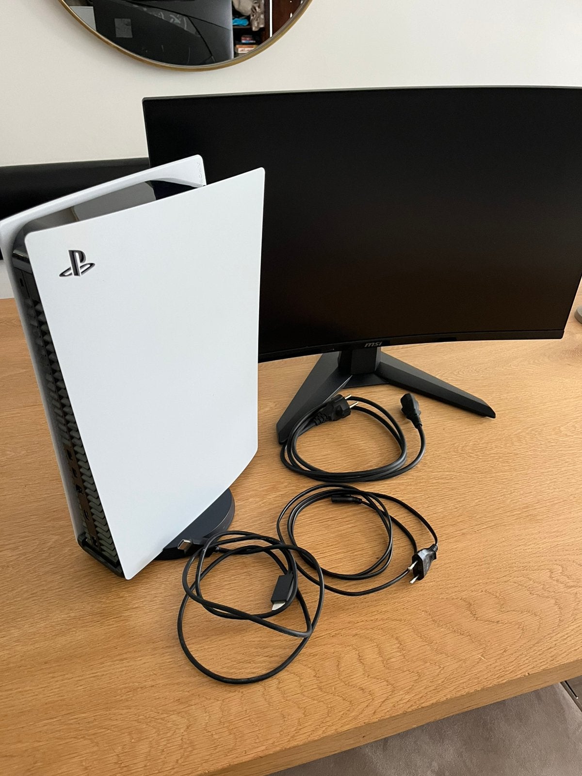 PS 5 met gaming monitor, Ophalen, Gebruikt, Playstation 5 Digital