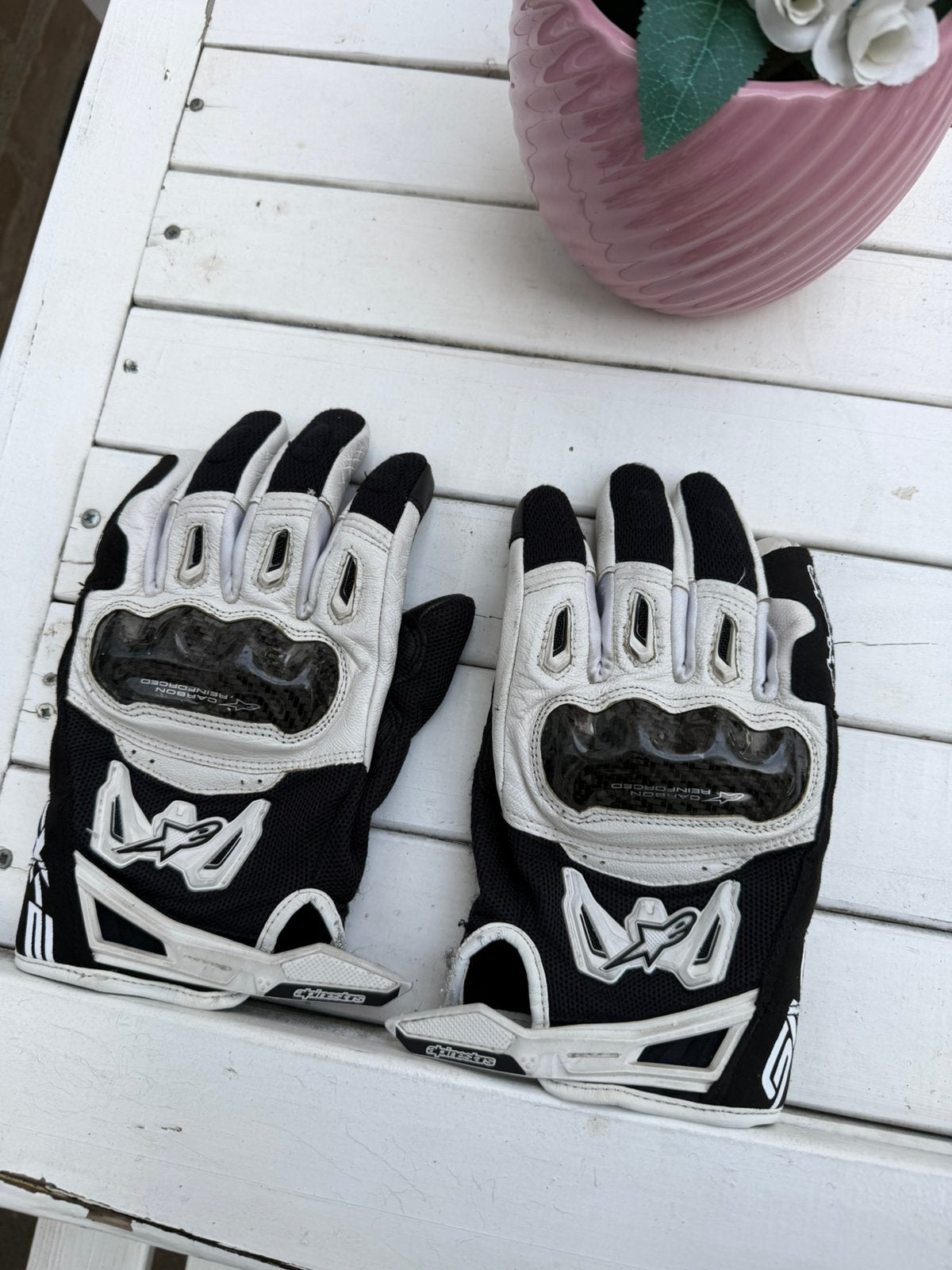 Alpinestars SMX-2 Air Carbon V2, Motoren, Ophalen of Verzenden, Tweedehands, Heren, Handschoenen