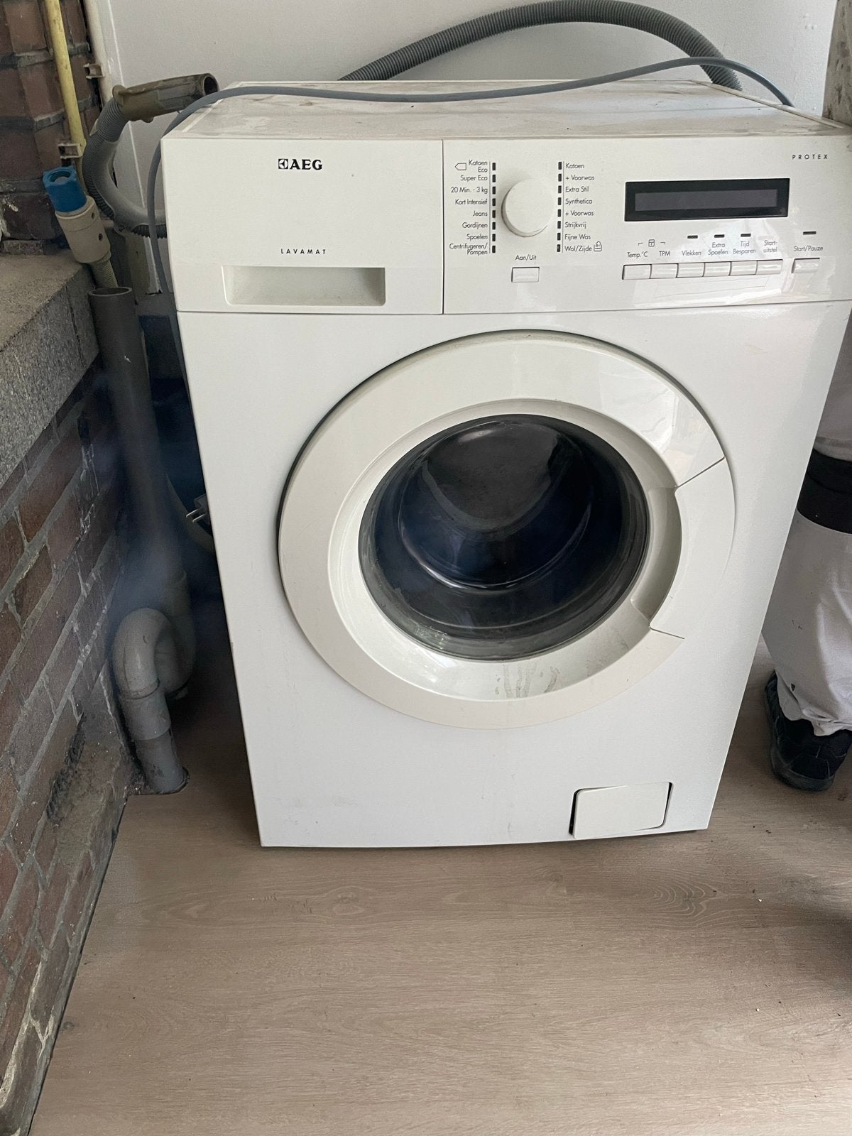 AEG Lavamat Protex Wasmachine - Voorlader, Witgoed en Apparatuur, Gebruikt, Ophalen of Verzenden, Voorlader, Kort programma