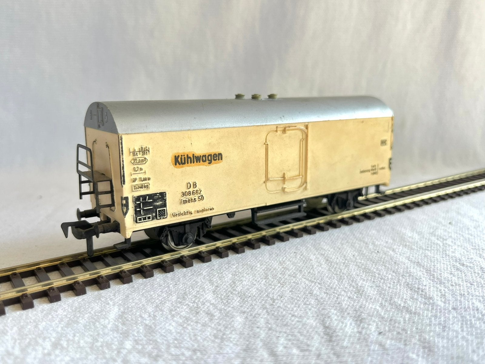 Fleischmann DB koelwagen H0, Gebruikt, Gelijkstroom, Fleischmann, Wagon