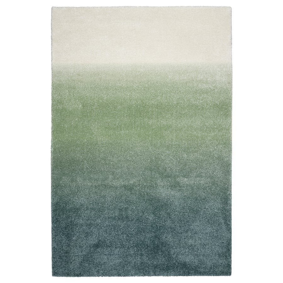 Ikea Groen Ombre Vloerkleed, Ophalen, 100 tot 150 cm, Zo goed als nieuw, 150 tot 200 cm