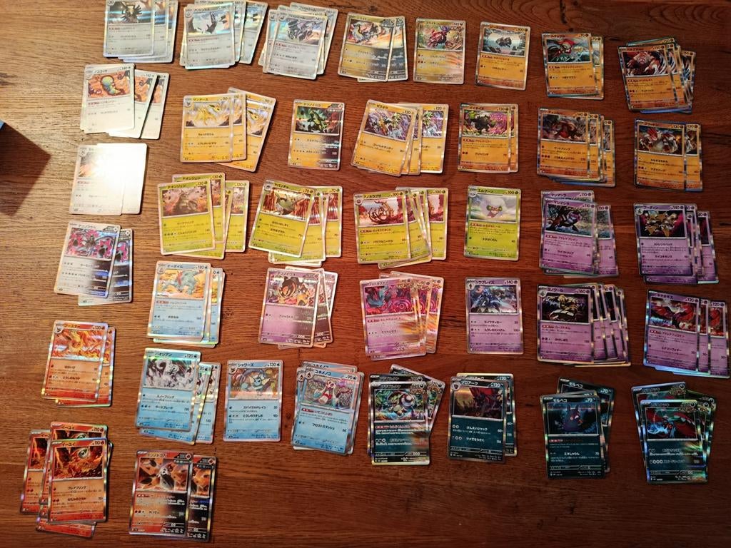 Grote partij dubbele Japanse holo Pokémon kaarten, Verzamelen, Poppen, Ophalen of Verzenden, Gebruikt, Overige typen