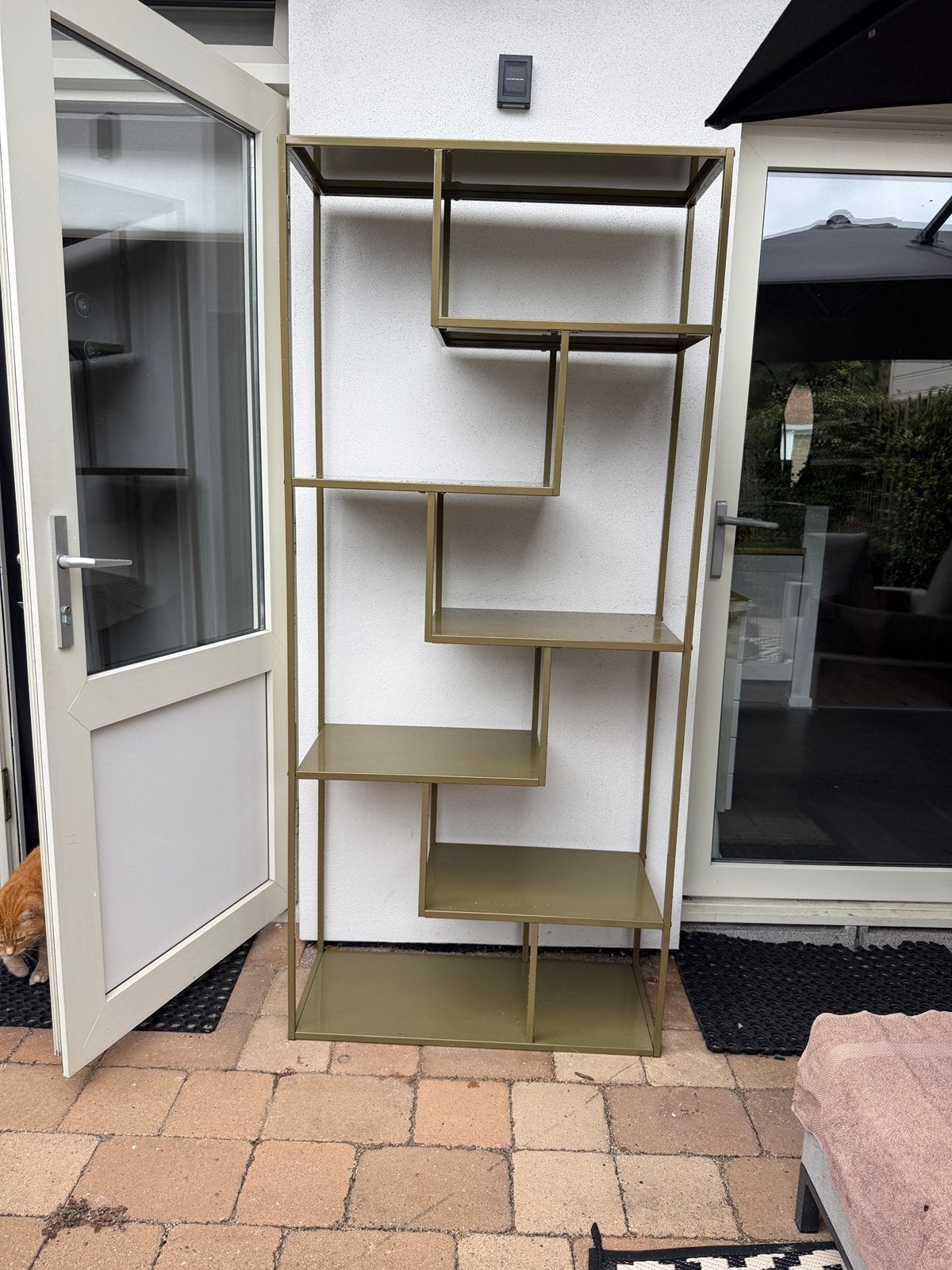 Woood vakkenkast Teun in de trendykleur Olijf, Huis en Inrichting, Ophalen, Met plank(en), Veelzijdig, 50 tot 100 cm