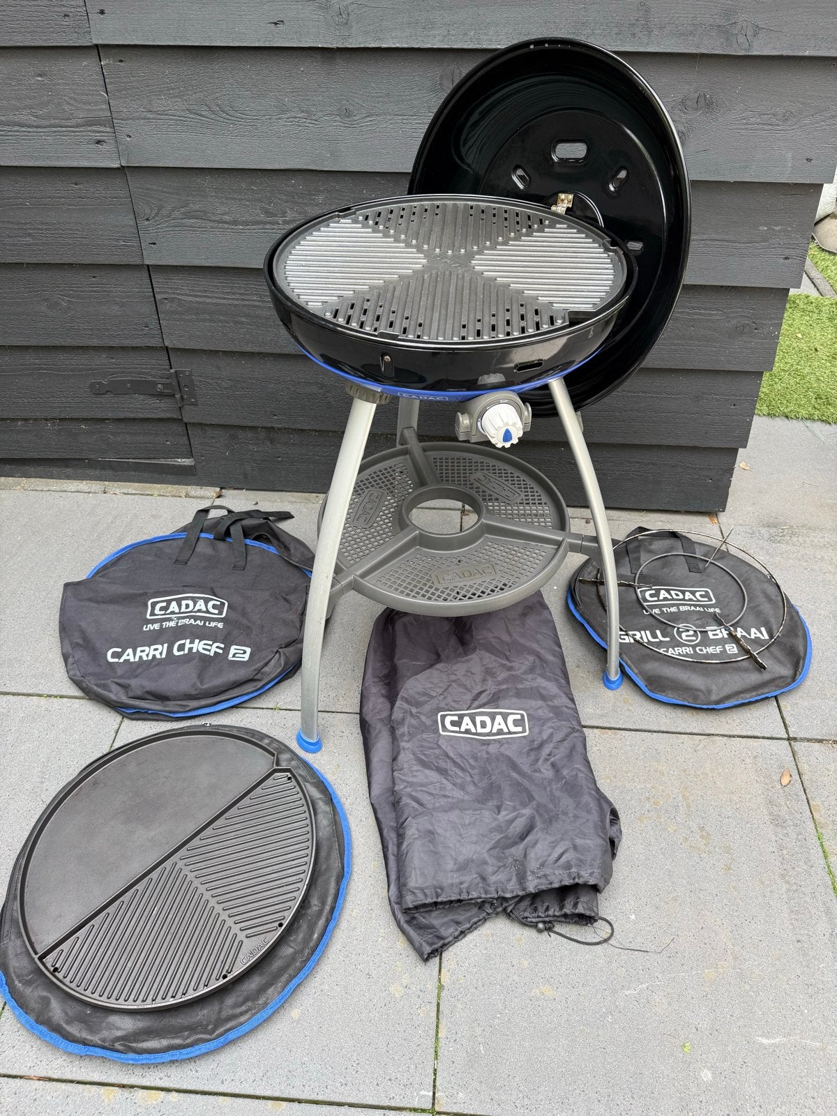 Cadac Carri Chef 2 BBQ met accessoires, Tuin en Terras, Ophalen, Gebruikt