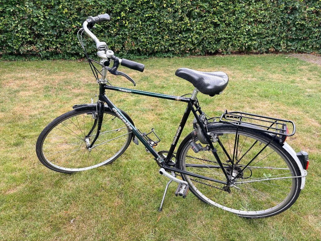 Gazelle Avignon Herenfiets - Groen, Ophalen, Gebruikt, Velgrem, Versnellingen