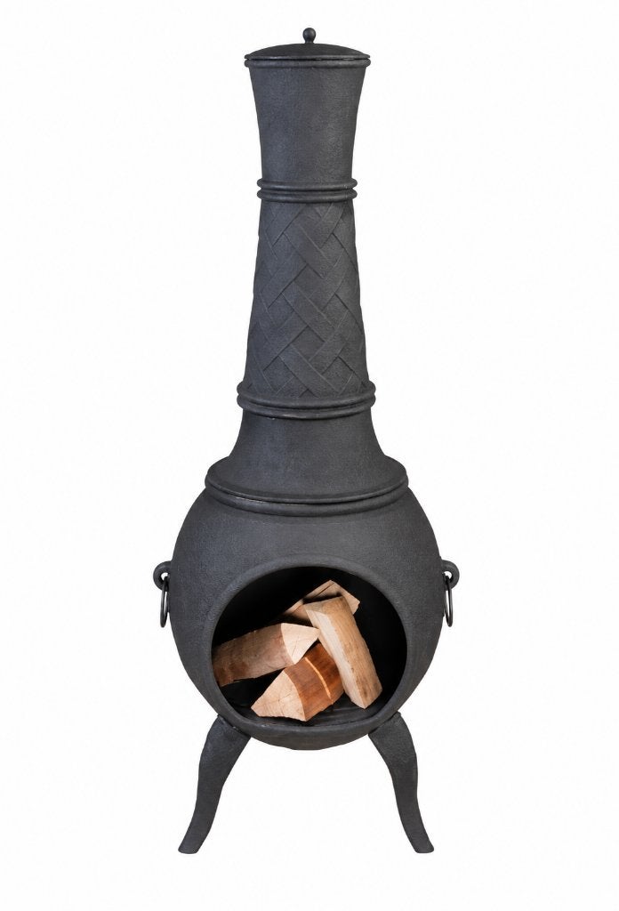 Nieuwe Esschert Design gietijzeren terrashaard ca. 110 cm, Tuin en Terras, Ophalen, Gebruikt