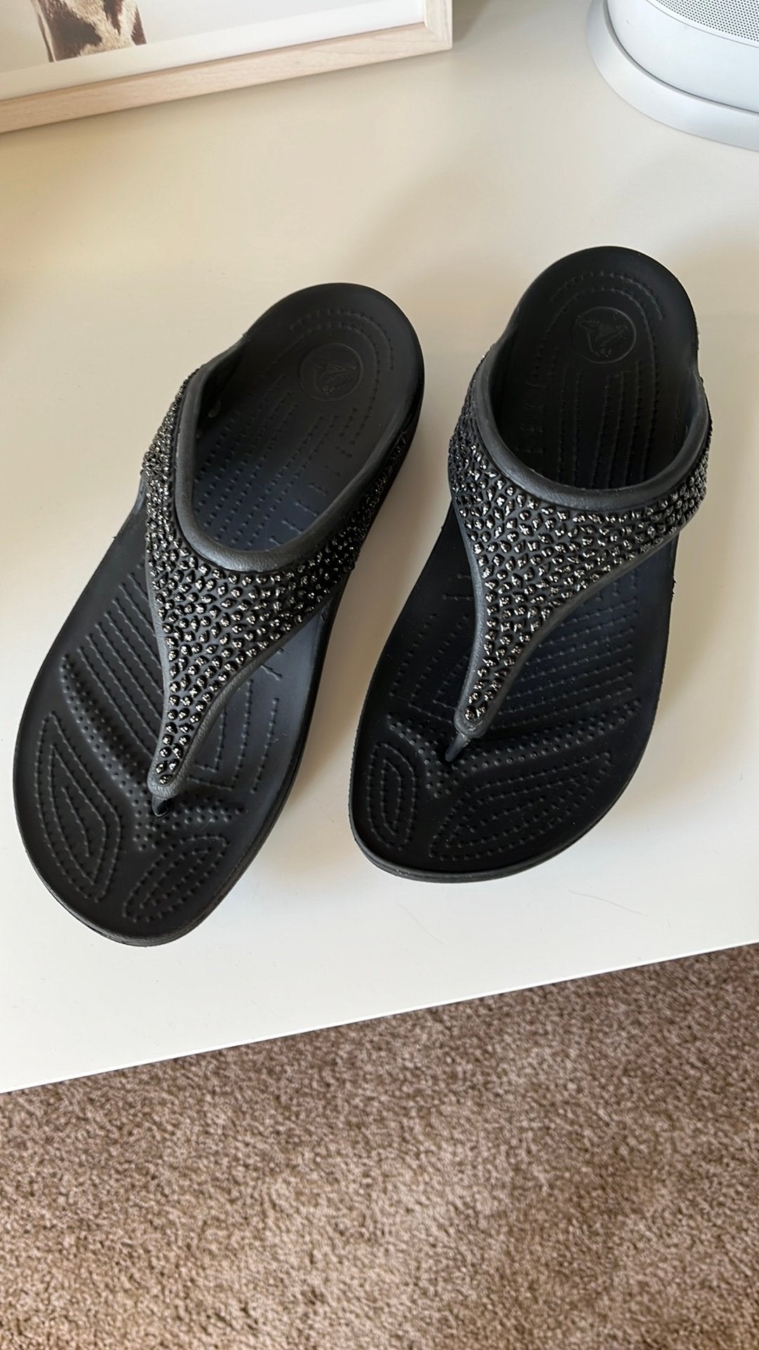 Crocs teenslippers maat 41/42, Kleding | Dames, Schoenen, Ophalen of Verzenden, Zo goed als nieuw, Slippers
