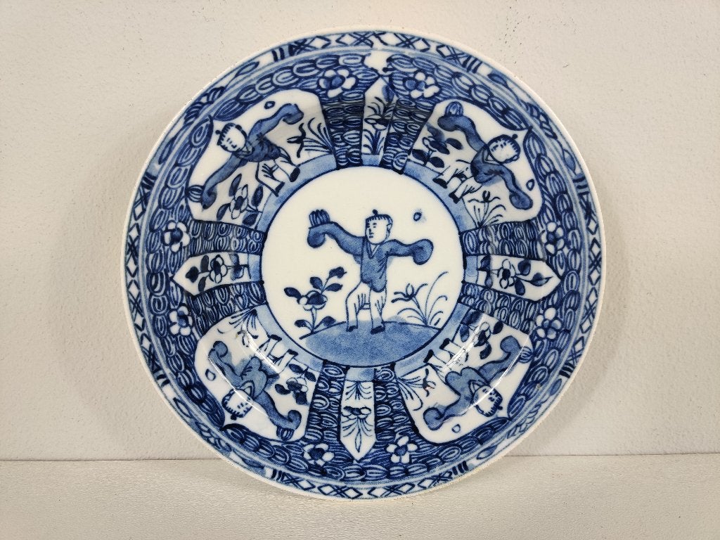 Kangxi stijl zotjes, porselein, Mosa Maastricht, va. 1910, Ophalen of Verzenden
