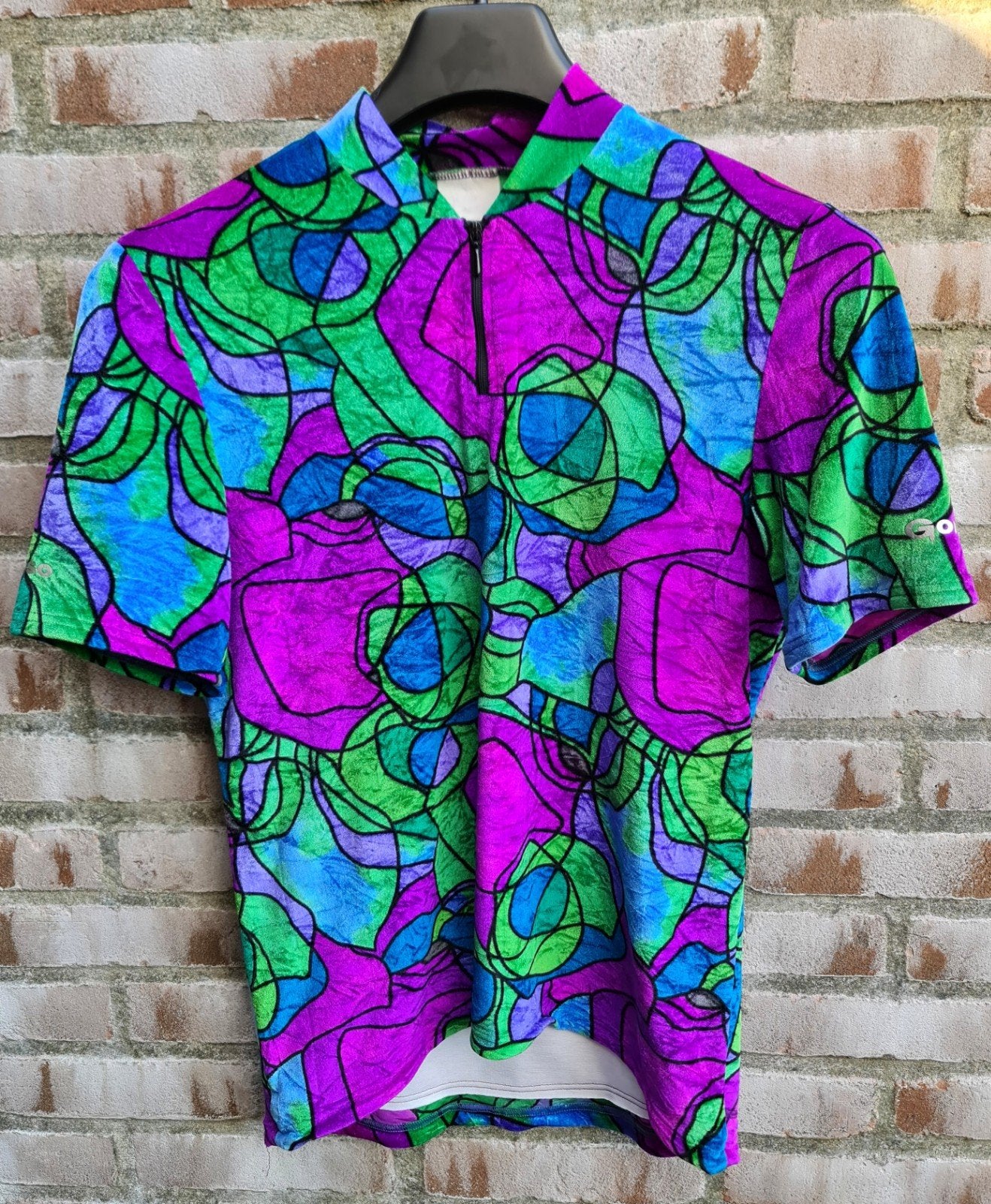 GONSO wielershirt jaren 80/90 vintage fietsshirt maat M, Gebruikt, M, Dames, Bovenkleding