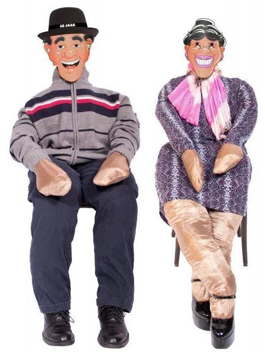 Opvulbare Abraham/Sarah Pop 1.85m voor Feest & Verjaardag, Ophalen of Verzenden, Nieuw, Versiering, Abraham of Sarah