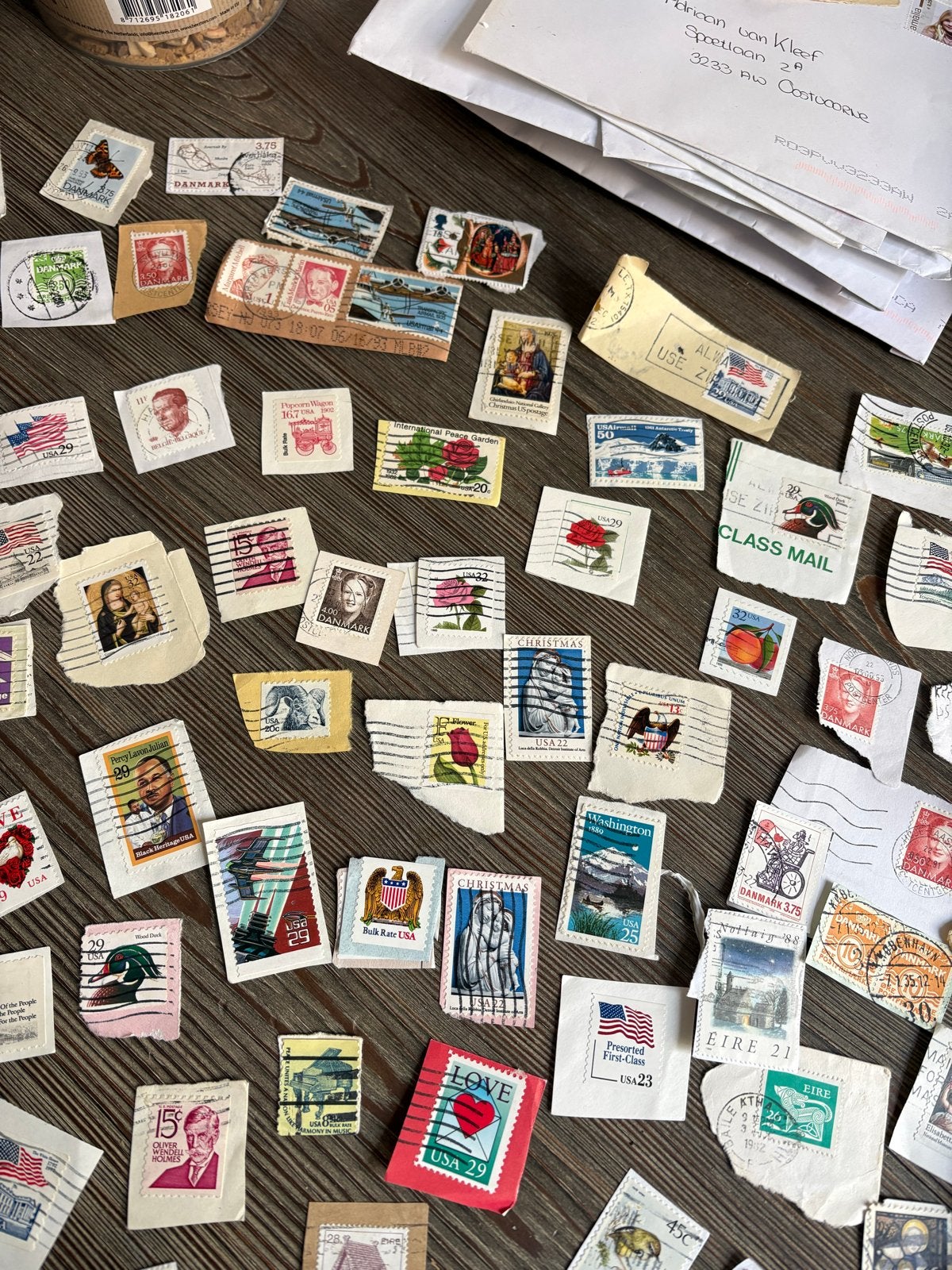 250+ Buitenlandse Postzegels - USA, Denemarken, Ierland, Ophalen of Verzenden, Ierland, Gestempeld