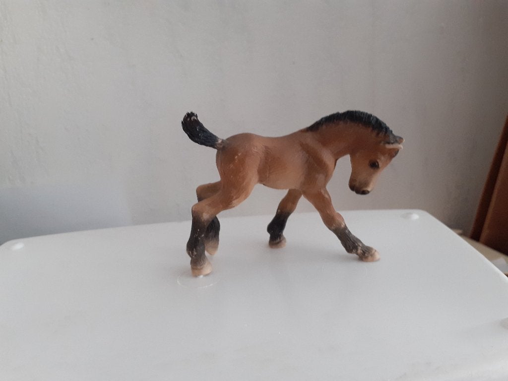 Trakehner veulen, dierfiguur Bullyland, Verzenden, Gebruikt, Paard, Beeldje of Figuurtje
